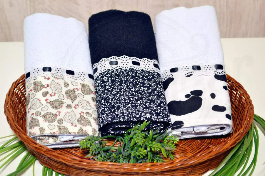 14 kits de pano de prato para presentear em chás de cozinha